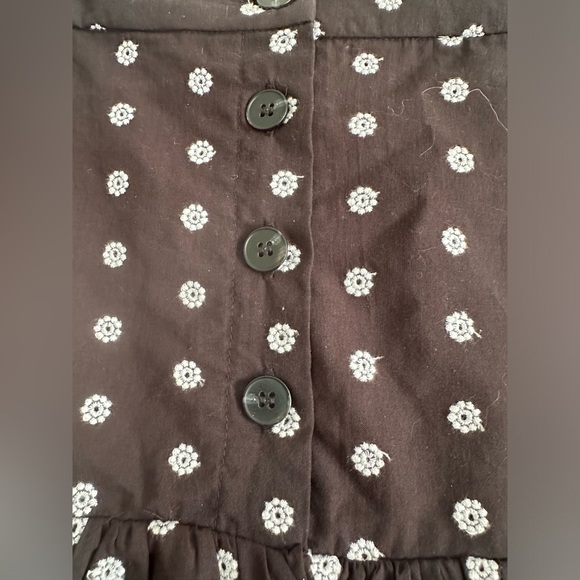 NWT CECE Button Up Daisy Eyelet Embroidered Mini A-Line Skirt - Picture 5 of 7